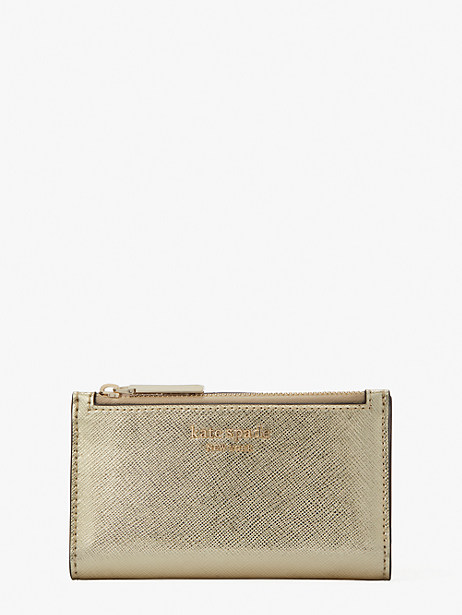 spencer metallic small slim bifold wallet