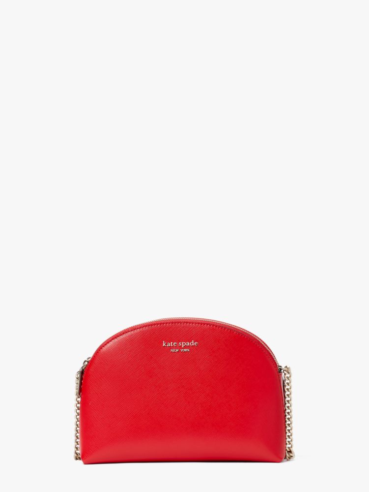 Spencer Double Zip Dome Crossbody, Lingonberry, ProductTile