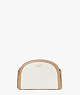Spencer Double-zip Dome Crossbody, Parchment/Raw Pecan, ProductTile