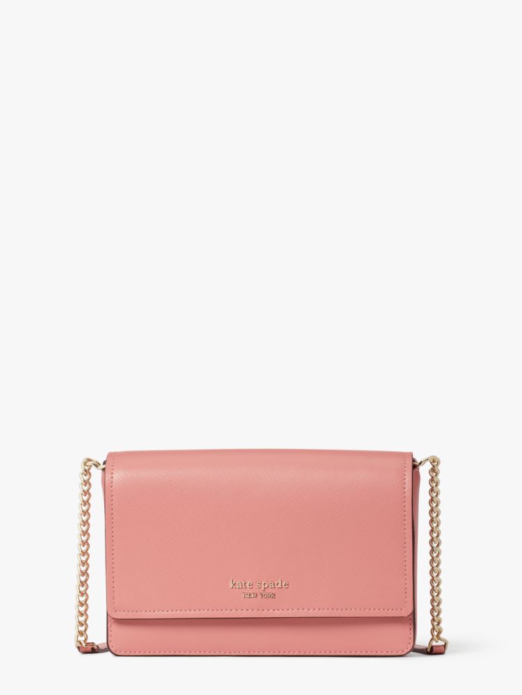 Spencer Flap Chain Wallet, Serene Pink, Product