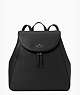 Leila Large Flap Backpack, Black, ProductTile