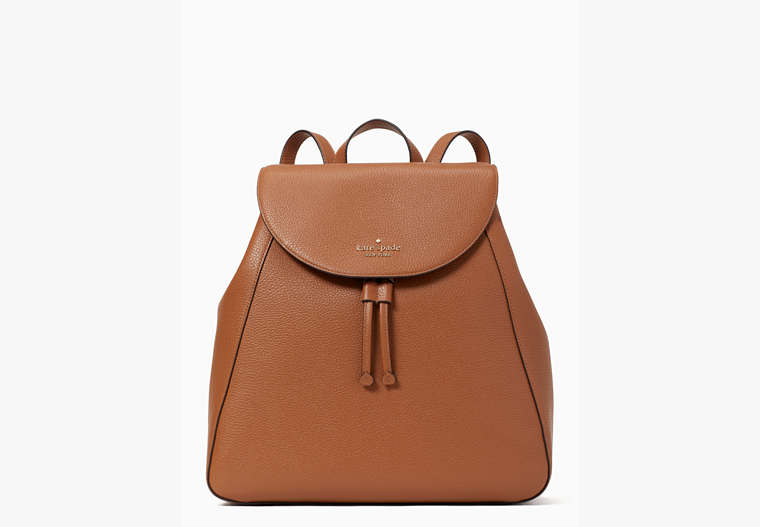 Leila Large Flap Backpack, Warm Gingerbread, Product image number 0