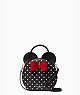 Disney X Kate Spade New York Minnie Mouse Crossbody Bag, Black Multi, ProductTile