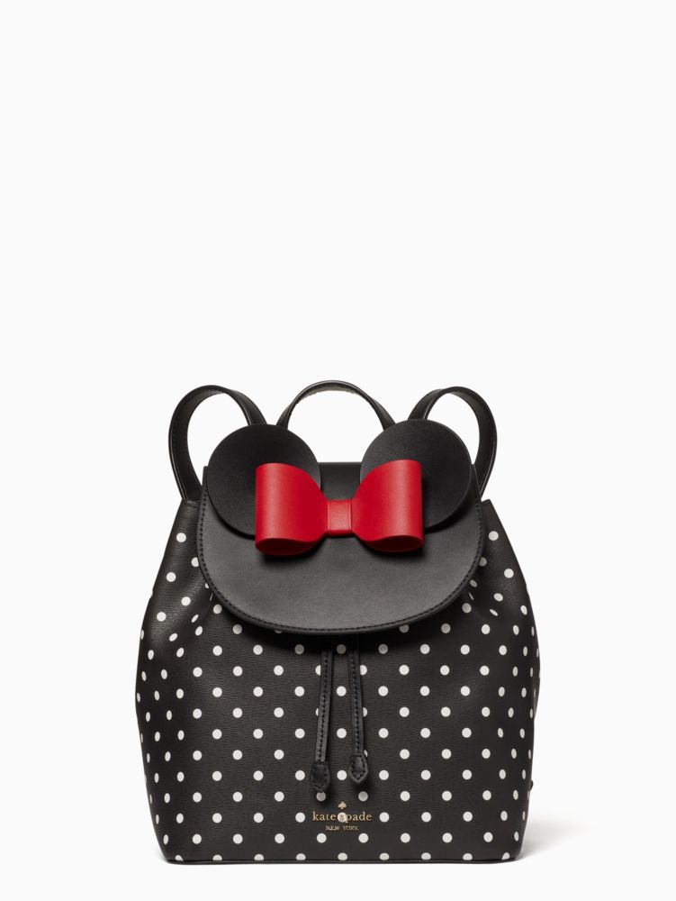 Women's black multi disney x kate spade new york minnie mouse backpack | Kate  Spade New York UK