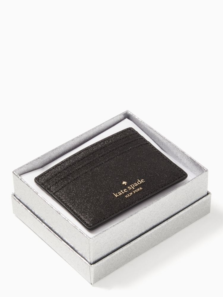 Shimmy Glitter Boxed Small Card Holder | Kate Spade Surprise