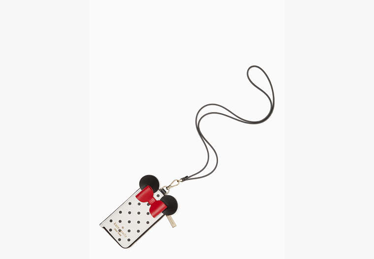 Kate Spade,disney x kate spade new york other minnie mouse lanyard,travel accessories,White Multi image number 0