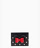 Disney X Kate Spade New York Minnie Mouse Card Holder, Black Multi, ProductTile