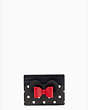 Disney X Kate Spade New York Minnie Mouse Card Holder, Black Multi, Product