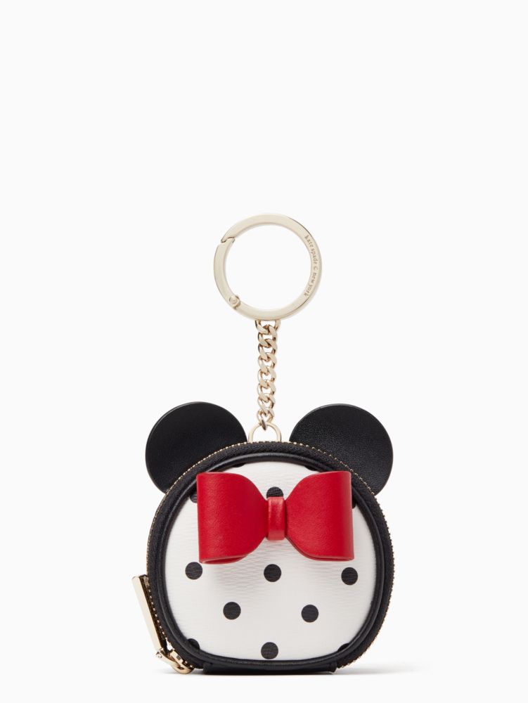 Kate Spade Claude Dog Smooth Leather Coin Purse Bag Charm Keychain