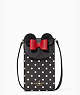 Disney X Kate Spade New York Minnie Mouse North South Flap Phone Crossbody, Black Multi, ProductTile