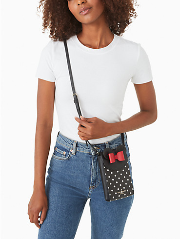 disney x kate spade new york minnie mouse north south flap crossbody, , rr_productgrid
