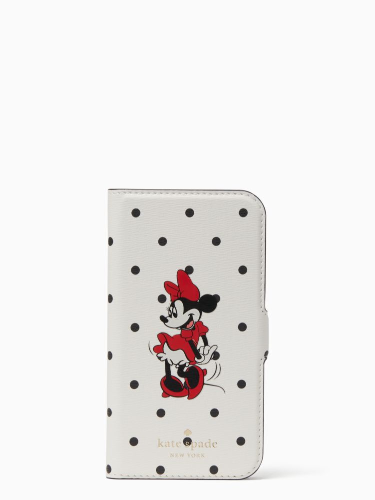 Disney X Kate Spade New York Minnie Mouse Magnetic Folio I Phone 12 Mini Case Kate Spade Surprise