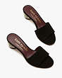 Polished Slide Sandals, Black, Product