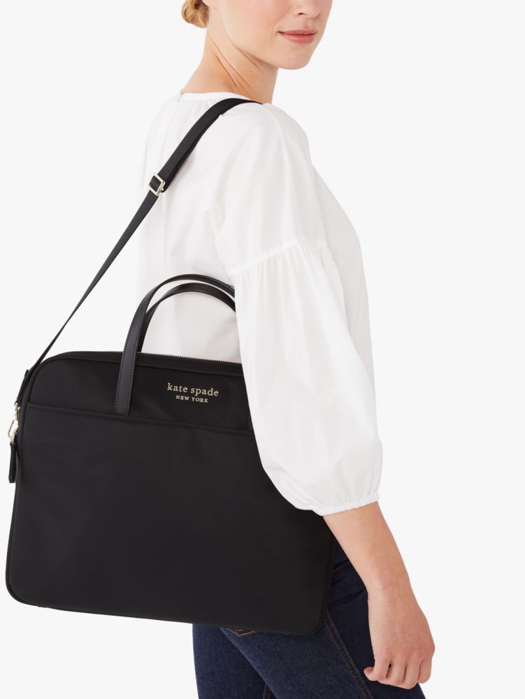 Women's black the little better sam nylon universal laptop bag | Kate Spade  New York NL