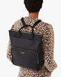 The Little Better Sam Nylon Convertible Backpack, Black, Product