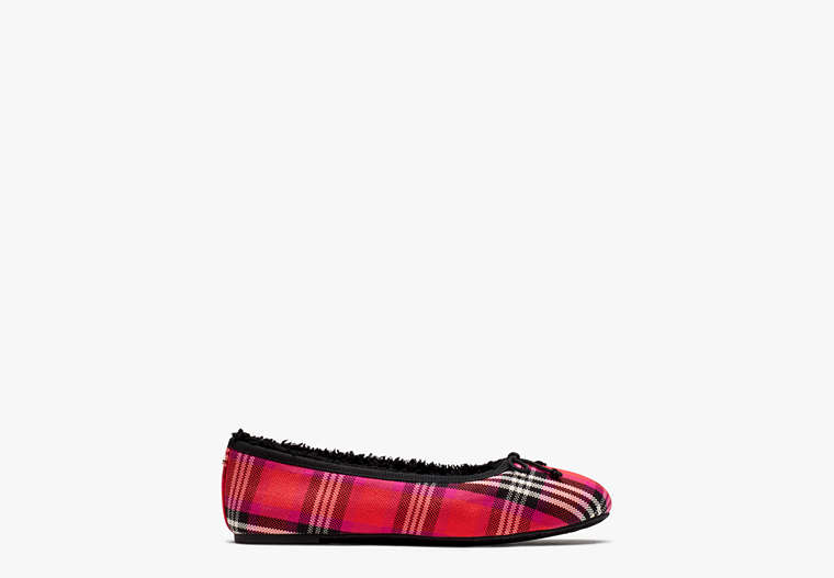 Honey Shearling Flats, Pink Multi, Product image number 0