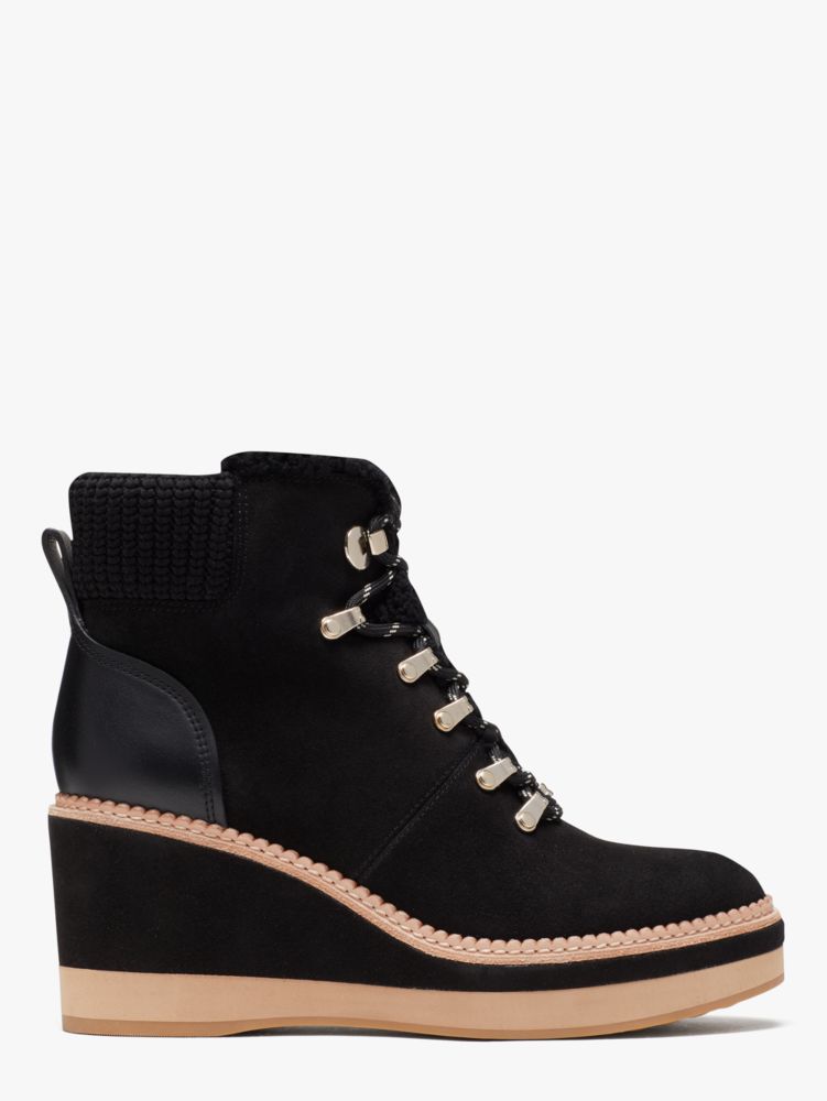 Willow Wedge Booties, Black, ProductTile