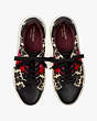 Spade Flower Jacquard Keswick Sneakers, Cream Black, Product