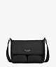 The Little Better Sam Nylon Medium Messenger Bag, Black, ProductTile