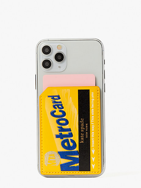 Kate Spade On A Roll Metro Card Sticker Pocket In High Noon Multi
