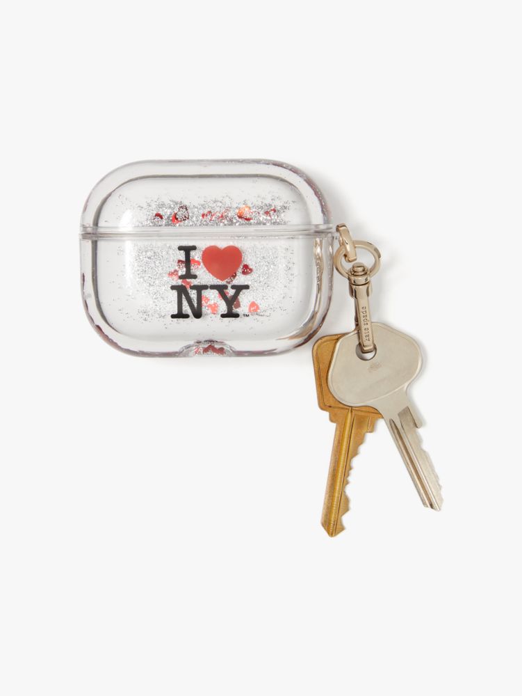 I Love Ny X Kate New York Liquid Glitter Airpods Pro Case | Kate Spade New York