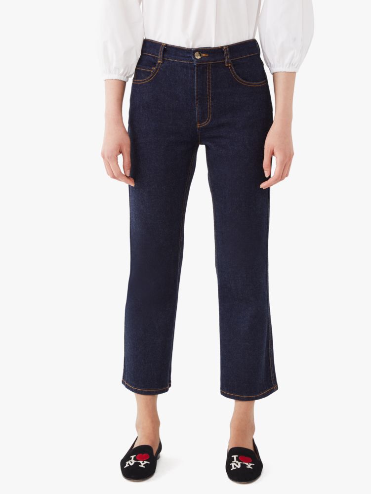 denim kick flare pant, Indigo, ProductTile