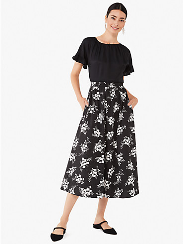 floral clusters poplin skirt, , rr_productgrid