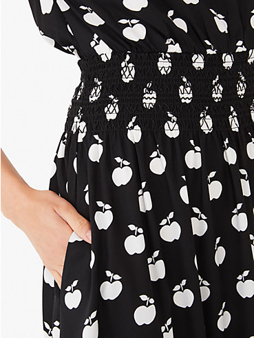 Apple Toss Kleid mit gesmokter Taille, , rr_productgrid