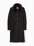 wool-blend bouclé broadway coat | Kate Spade New York