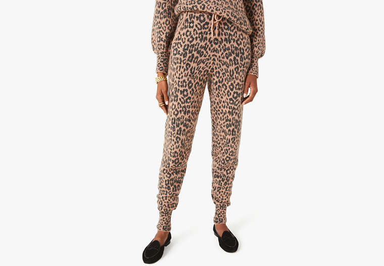 Leopard Dream Jogger Pants, Raw Pecan, Product