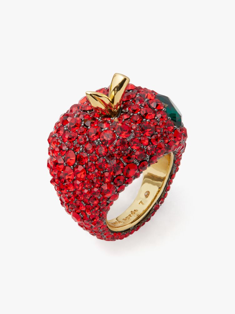 Dashing Beauty Apple Statement Ring, Red, Product