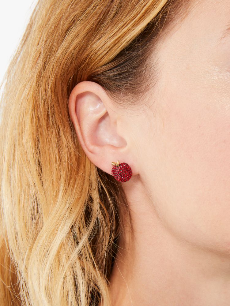 Dashing Beauty Pavé Apple Studs | Kate Spade New York