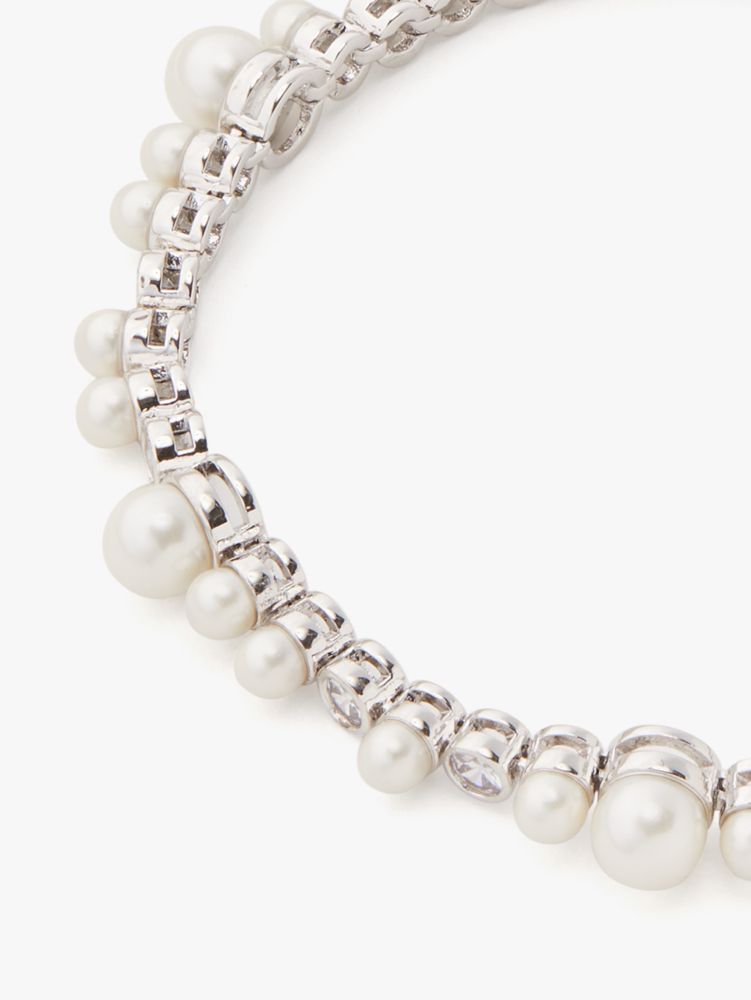 pearl caviar bracelet, Cream/Silver, Product