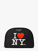 i heart ny x kate spade new york large dome cosmetic case, , s7productThumbnail