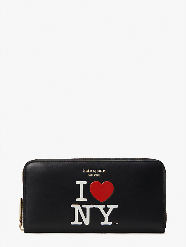i heart ny x kate spade new york zip-around continental wallet, , rr_large