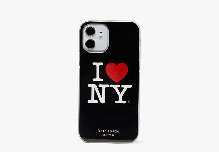 アイ ラブ ニューヨーク X ケイト スペード ニューヨーク アイフォン 12/12 pro ケース, Black Multi, Product