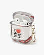 I Love NY X Kate Spade New York Liquid Glitter Airpods Case, Black Multi, Product