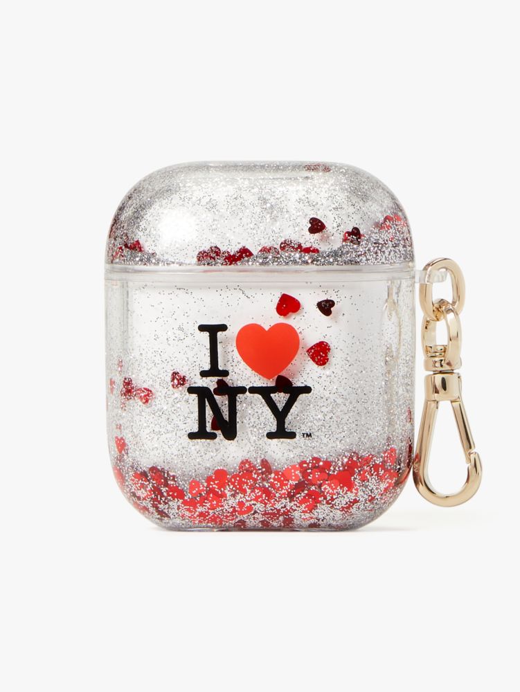 I Love Ny X Kate Spade New York Liquid Glitter Airpods Case | Kate Spade  New York