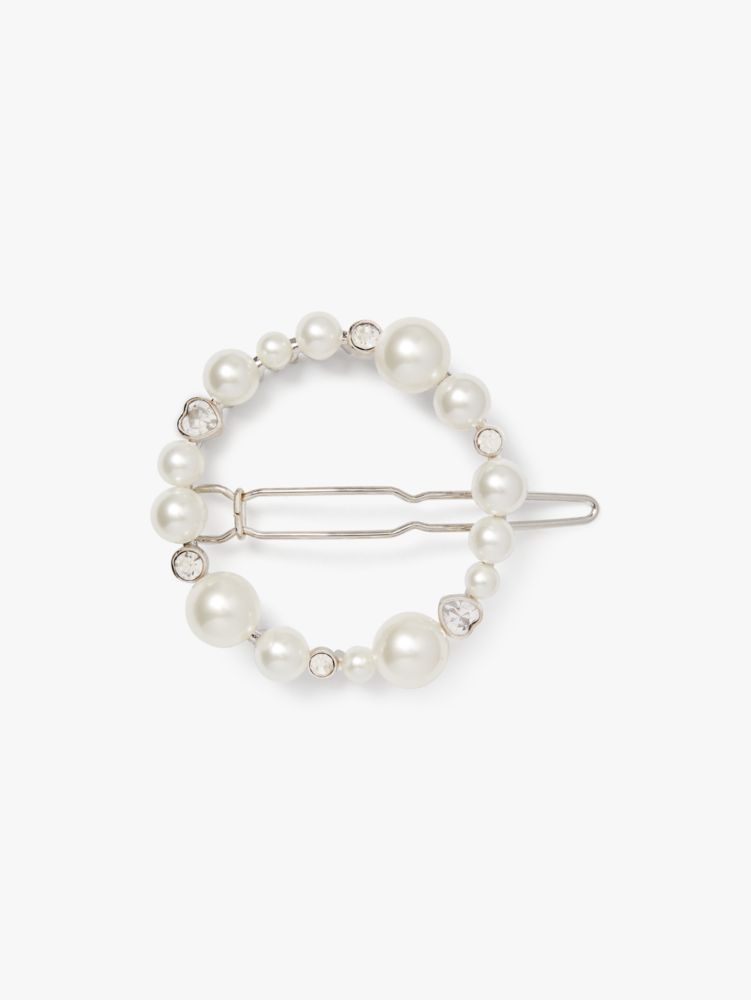 Pearl Caviar Round Barrette Kate Spade UK