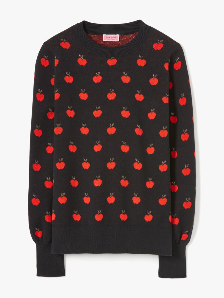 Apple Toss Jacquard Sweater | Kate Spade New York