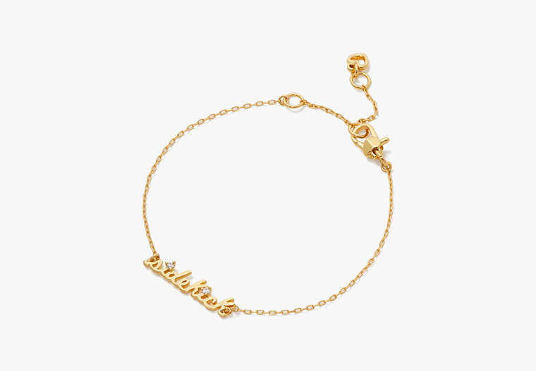 Say Yes Sidekick Bracelet, Clear/Gold, Product