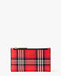 Spencer Foliage Plaid Small Slim Bifold Wallet, Pink Multi, Product