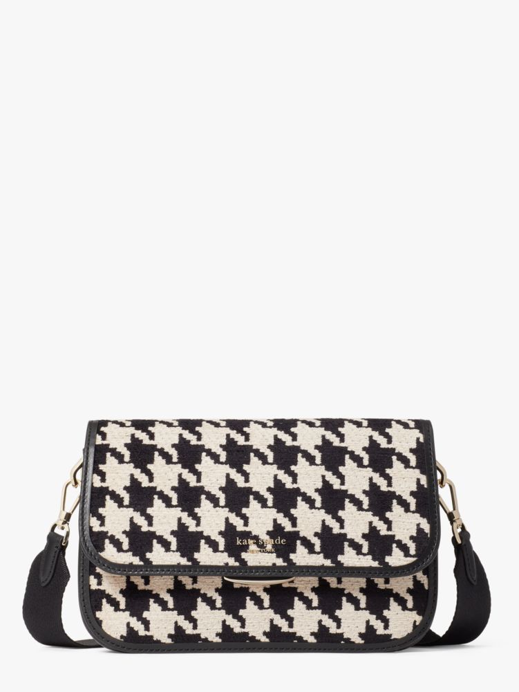 Buddie Houndstooth Medium Shoulder Bag Kate Spade New York