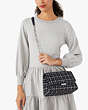 Carlyle Tweed Medium Shoulder Bag, Blue Multicolor, Product