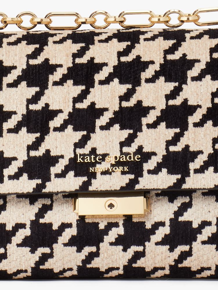 Carlyle Houndstooth Medium Shoulder Bag | Kate Spade New York