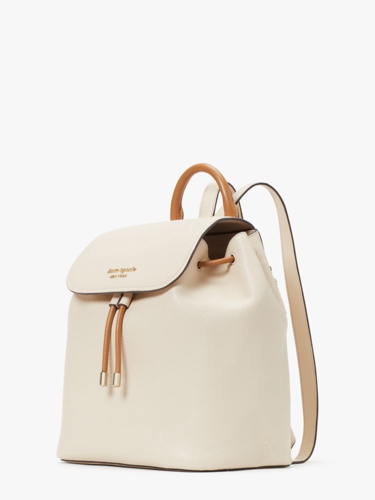 Kate Spade Sinch Pebbled Leather Medium Flap Backpack. 3