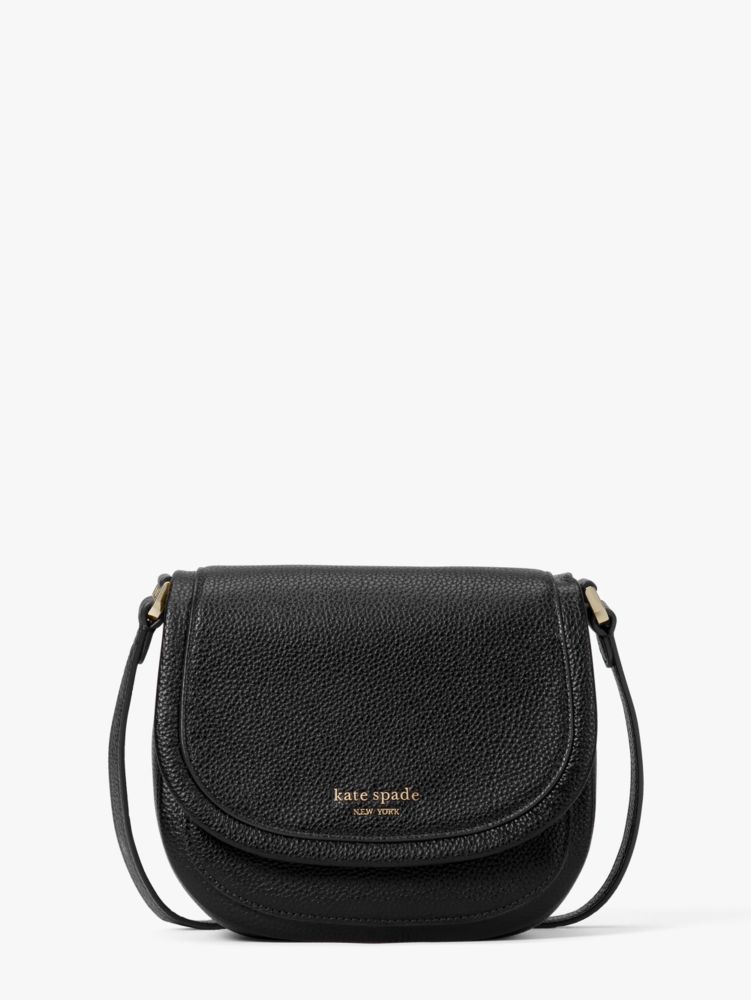 kate spade new york Roulette Large Saddle Bag - Black