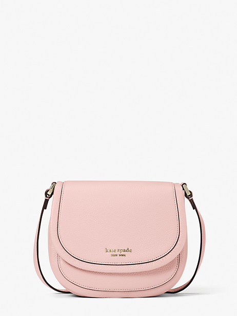Kate Spade roulette small saddle bag in Tutu Pink