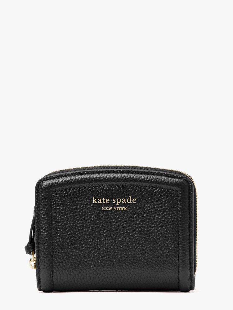 Kate Spade New York Morgan Black Leather Zip Wallet K8920BLK - Women's  accessories - Accessories