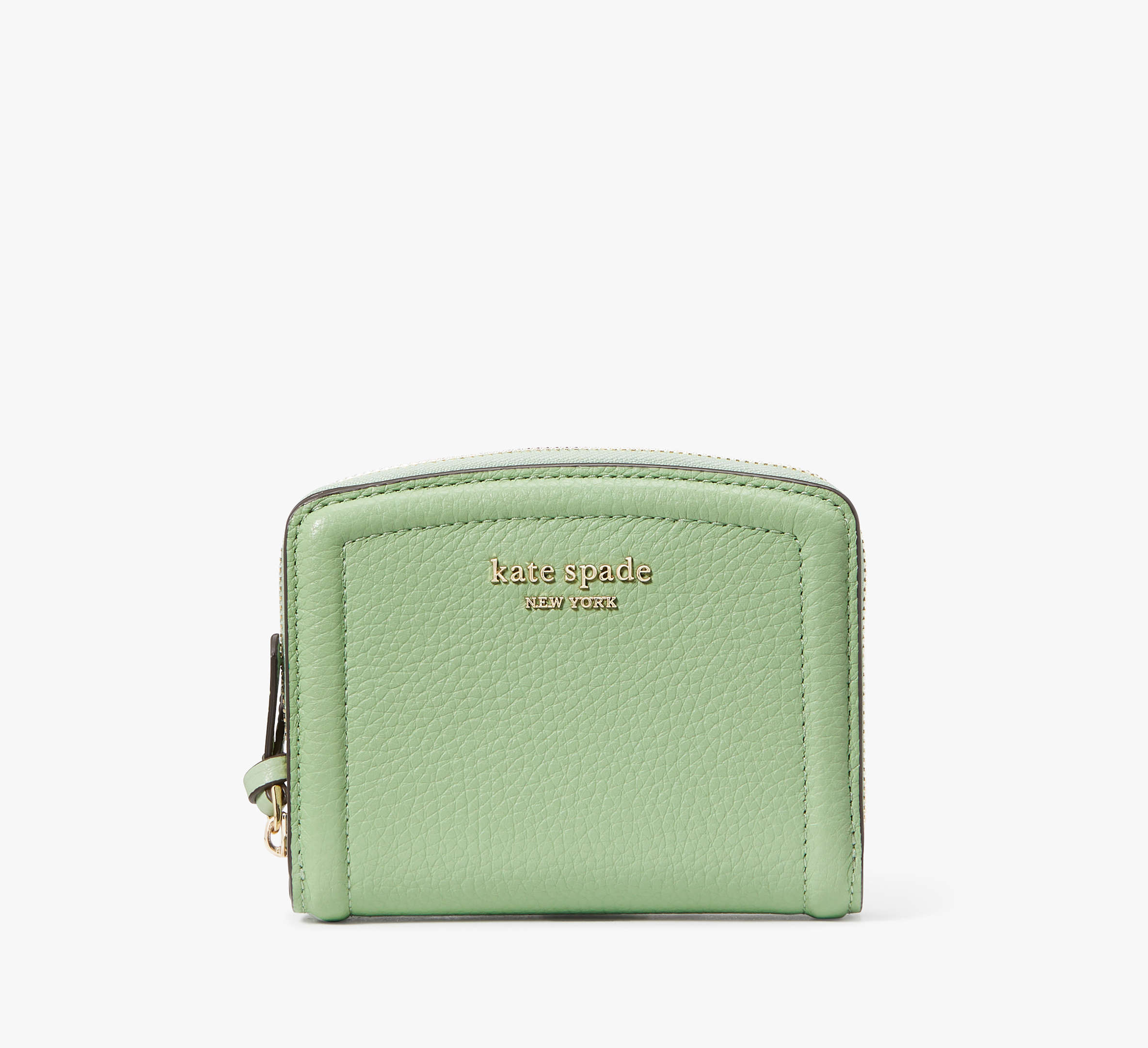 Kate Spade Knott Small Compact Wallet In Green